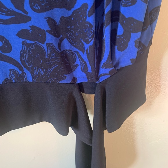 Susan Graver Liquid Knit Printed Top with 3/4 Raglan Sleeves Size S NWOT - Picture 5 of 9